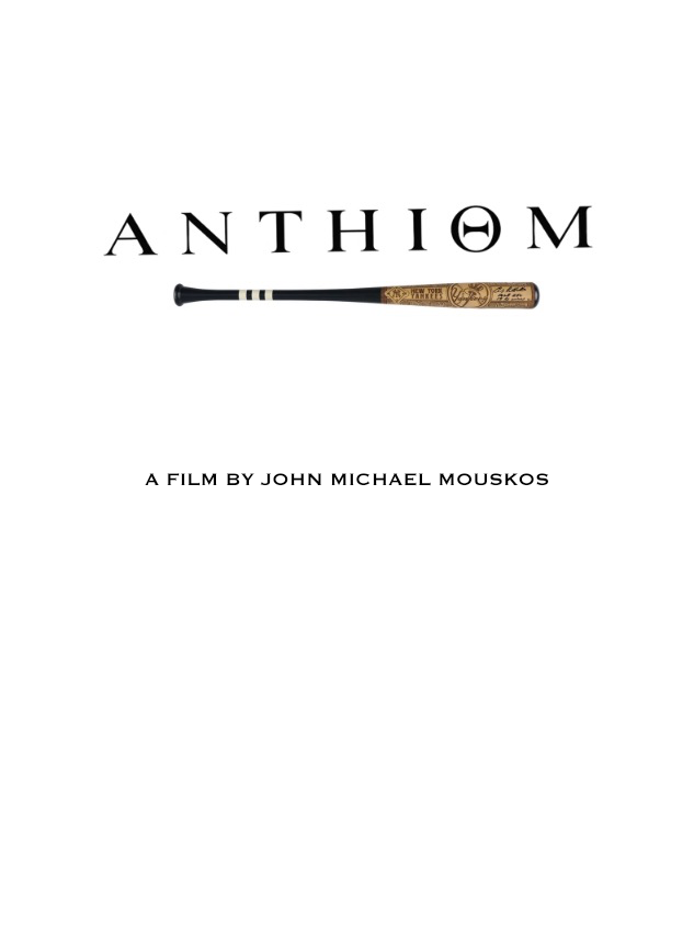 Anthiom cover — a battered baseball bat beneath the title