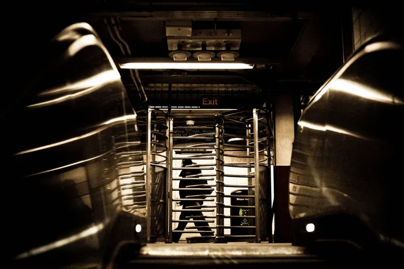 Subway escalator, from Polyphony