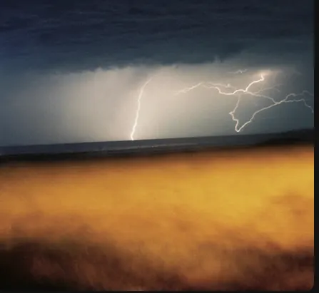 Lightning over the sea, from Anthiom